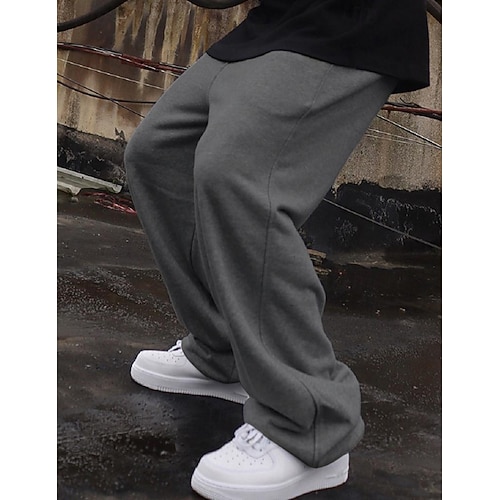Pantaloni sportivi da uomo Pantaloni da ginnastica larghi Pantaloni casual da uomo Pantaloni da tuta invernali caldi pantaloni termici Joggers Slim Fit Pantaloni da jogging, 0a-grigio scuro, M