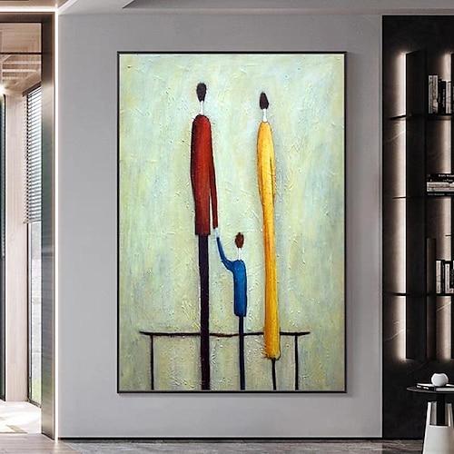  Mintura handgefertigte Ölgemälde mit abstrakter Figur auf Leinwand, Wandkunst, Dekoration, modernes Bild für die Inneneinrichtung, gerolltes, rahmenloses, ungedehntes Gemälde