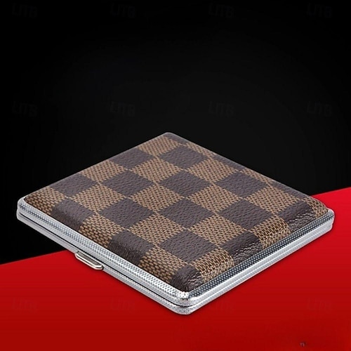 cigarette case elastic straps Men's Cigarette Case with Elastic Strap, Portable, Mixed Pattern Designs,  Holds 20 Cigarettes 2026