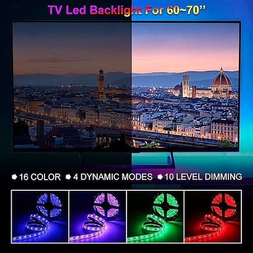  RGB Color Changing LED Strip Lights 1-2M/3.28-6.56FT Battery Powered LED Strip Lights Flexible Battery Operated LED Lights with 3 Keys IR Controller for Bedroom Desk Home Room TV Camping and DIY Decor (AAA Batteries Not Included)