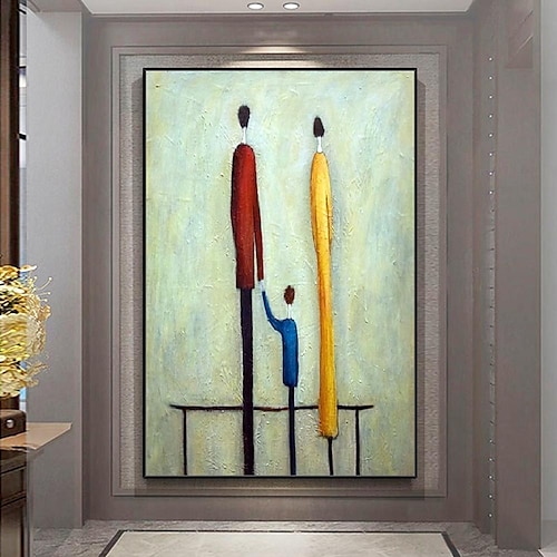  Mintura handgefertigte Ölgemälde mit abstrakter Figur auf Leinwand, Wandkunst, Dekoration, modernes Bild für die Inneneinrichtung, gerolltes, rahmenloses, ungedehntes Gemälde