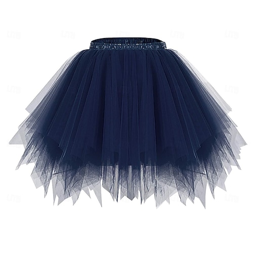navy blue underskirt for dresses GPOECD Tutu Skirt Underskirt Short Gown Ballet Dance Dress Evening Occasion Skirts for Women Navy,One Size