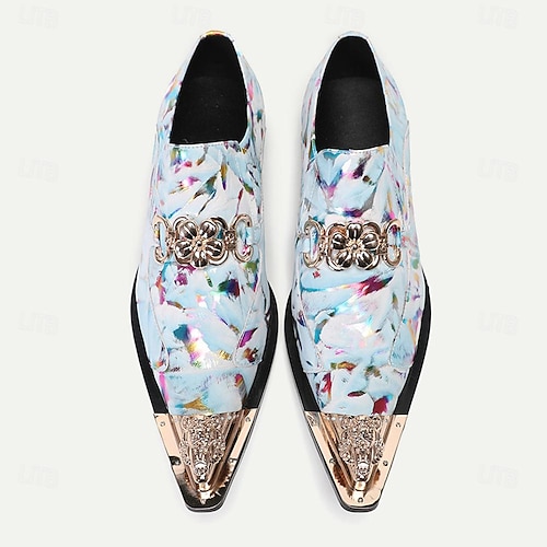  herrloafers och slip-ons formella skor finskor läder italienskt fullnarvat nötskinn bekväma halkfria loafers ljusblå