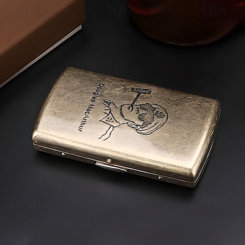 Vintage Style Metal Cigarette Case, Multiple Designs, Unique Creative Holder(Can Accommodate 12 Cigarettes) 2026