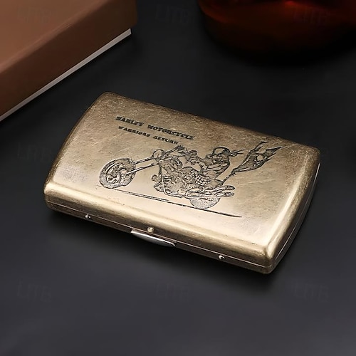 old style cigarette Vintage Style Metal Cigarette Case, Multiple Designs, Unique Creative  Holder(Can Accommodate 12 Cigarettes) 2026