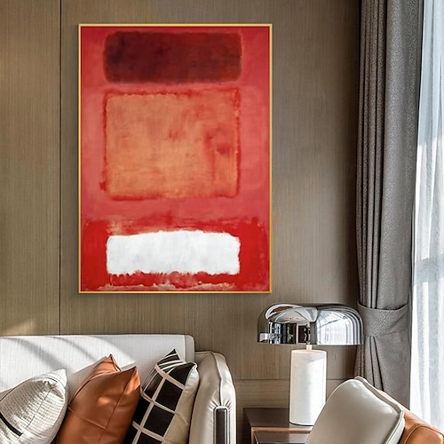  decorazione da parete moderna mark rothko dipinto a mano tela rothko arte astratta design d'interni arte minimalista pittura decorazione per la casa cornice tesa pronta da appendere