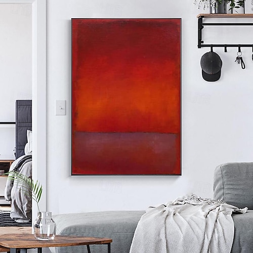  decorazione da parete moderna mark rothko dipinto a mano tela rothko arte astratta design d'interni arte minimalista pittura decorazione per la casa cornice tesa pronta da appendere