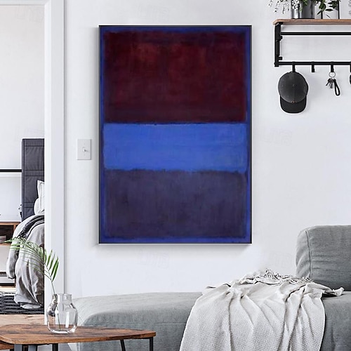  decorazione da parete moderna mark rothko dipinto a mano tela rothko arte astratta design d'interni arte minimalista pittura decorazione per la casa cornice tesa pronta da appendere