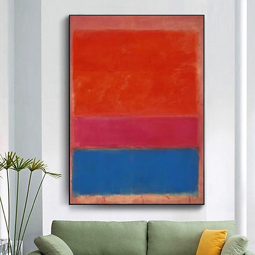  decorazione da parete moderna mark rothko dipinto a mano tela rothko arte astratta design d'interni arte minimalista pittura decorazione per la casa cornice tesa pronta da appendere