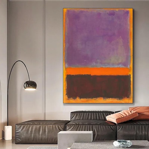  decorazione da parete moderna mark rothko dipinto a mano tela rothko arte astratta design d'interni arte minimalista pittura decorazione per la casa cornice tesa pronta da appendere