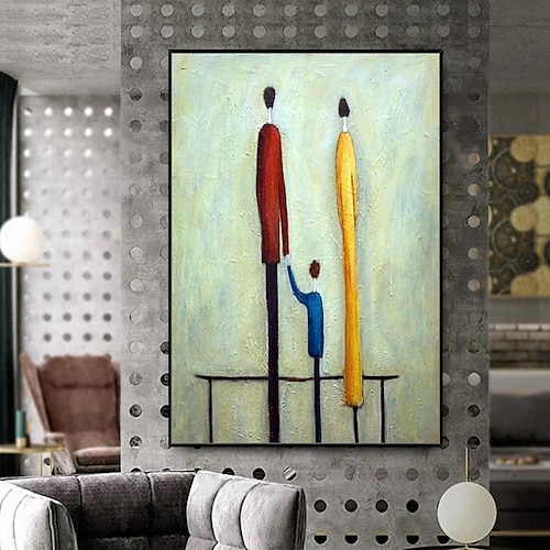  Mintura handgefertigte Ölgemälde mit abstrakter Figur auf Leinwand, Wandkunst, Dekoration, modernes Bild für die Inneneinrichtung, gerolltes, rahmenloses, ungedehntes Gemälde