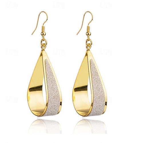 1 paire Boucle d'Oreille Pendantes For Femme Soirée Rendez-vous Anniversaire Alliage Fantaisie Mode