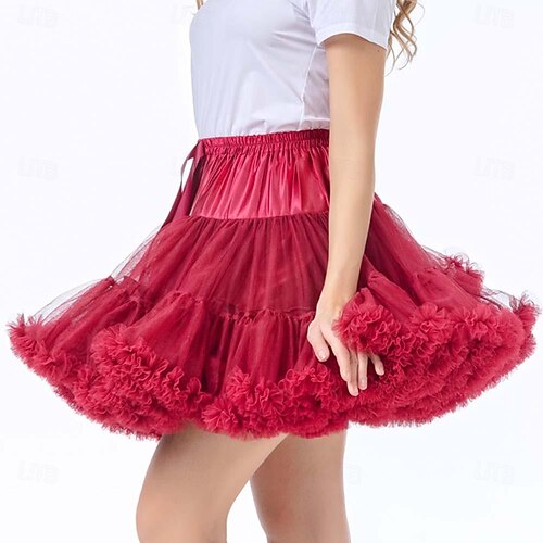 Kings Day Petticoat Hoop Skirt Tutu Under Skirt Princess 1950s Retro  Vintage Adults Women's Halloween Carnival Masquerade Party / Evening  Bachelorette Party Dress Up 2026 - $55.99