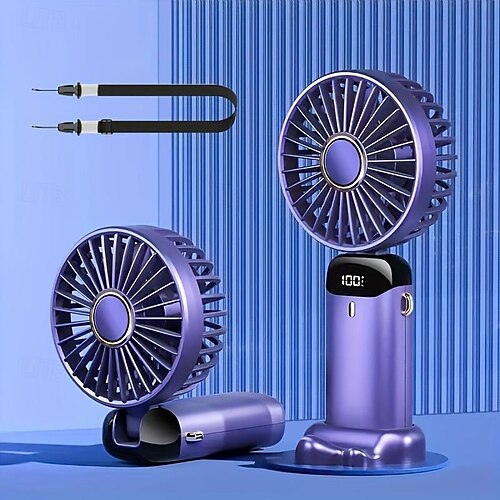 MINI VENTILATORE FAN PORTATILE E RICARICABILE 2 IN 1 SMARTPHONE SUPPORT