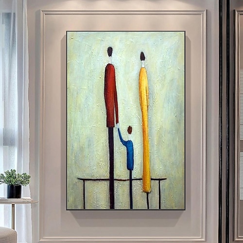  Mintura handgefertigte Ölgemälde mit abstrakter Figur auf Leinwand, Wandkunst, Dekoration, modernes Bild für die Inneneinrichtung, gerolltes, rahmenloses, ungedehntes Gemälde