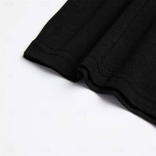  Herren T Shirt T-Shirt Kurze Ärmel V Ausschnitt Sommer Einfach Designer Basic Moderne zeitgenössische Klassicher Stil Urlaub Straße Ausgehen Schwarz Weiß Rot Top T-Shirt für Herren