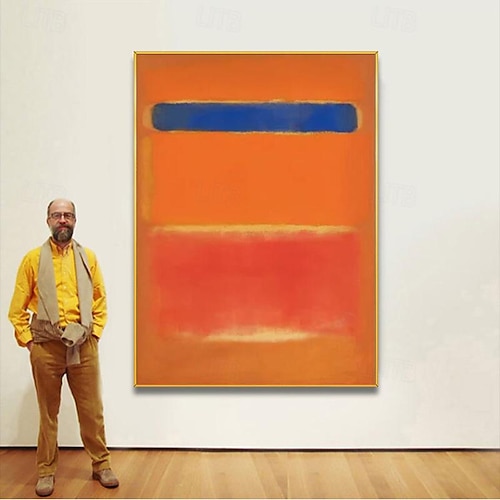  decorazione da parete moderna mark rothko dipinto a mano tela rothko arte astratta design d'interni arte minimalista pittura decorazione per la casa cornice tesa pronta da appendere