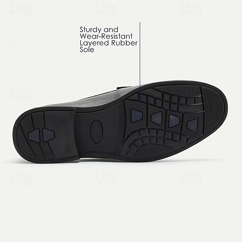  Voor heren Instappers en instappers Jurk instappers Penny instappers Klassieke instappers Leer Italiaans volnerf rundleer Comfortabel Anti-slip Leegloper Zwart
