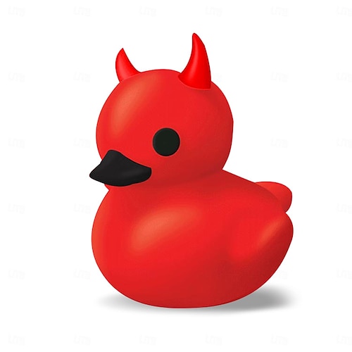  lil' devil ducky duckieville duck goth ρητίνη συλλεκτικά ειδώλια πάπιες, χαριτωμένα χειροτεχνήματα με αγάλματα μικρής πάπιας, καινοτόμα διακοσμητικά στολίδια αποκριάτικη διακόσμηση