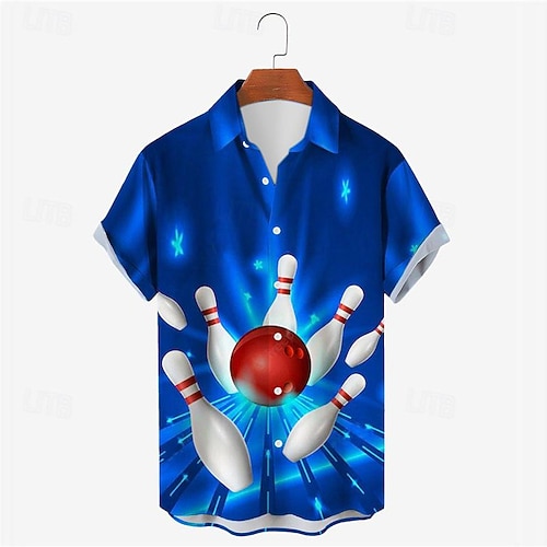 Homme Imprimés Photos Boule de bowling Chemise Manches courtes Chemise Col rabattu Extérieur Plein Air Blanc + Vert Noir Jaune Rouge Bleu Imprimer Bouton bas Vêtement Tenue Design Décontractées Homme Imprimés Photos Boule de bowling Chemise Manches courtes Chemise Col rabattu Extérieur Plein Air Blanc + Vert Noir Jaune Rouge Bleu Imprimer Bouton bas Vêtement Tenue Design Décontractées