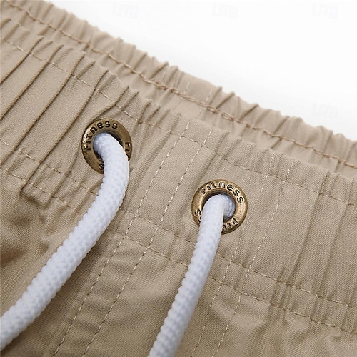  Homme Surf Boardshort short de bain Short de bain Cordon avec doublure en maille Taille elastique Cocotier Confort Séchage rapide Court Vacances Plage Fin de semaine Mode Décontractées Noir Blanche