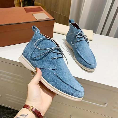 Stivali Chukka Da Uomo In Finta Pelle Scamosciata - Stile Desert, Comodi E Casual, Disponibili In Molte Taglie - Foto 7