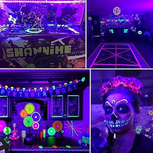  1m 2m 3M Flexibla LED-ljusslingor 60-300 lysdioder 2835 SMD 8mm 1Sätt monteringsfäste 1set Lila LED Ljusslingor Halloween Utomhus Vattentät USB-driven Batterier Drivs