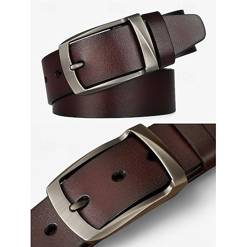  Homme Noir Marron Cuir véritable Mode du quotidien Vêtement décontracté