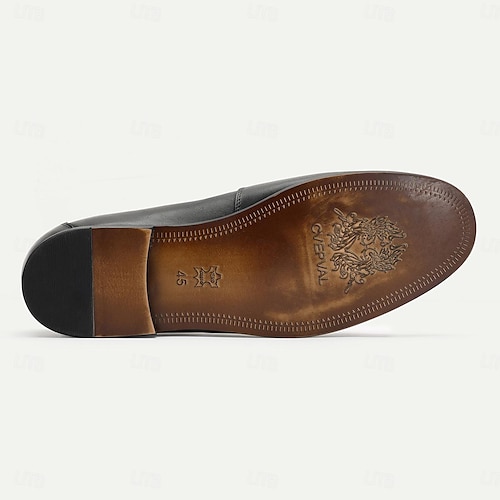  Per uomo Mocassini e Slip-Ons Penny Loafers Mocassini Classici Di pelle Pelle bovina pieno fiore italiana Comodo Antiscivolo Mocassino Nero