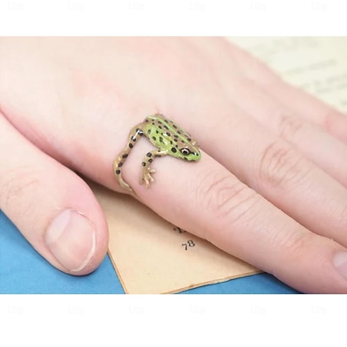  טבעת צפרדע עץ, טבעת צפרדע עץ מתכווננת, טבעת צפרדע בעבודת יד, טבעות אצבעות חמודות וינטג', טבעת צפרדע עץ מצחיקה אחרונה, טבעת פתוחה תכשיטים יומיומיים לנשים, גבר