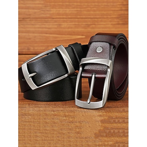  Homme Noir Marron Cuir véritable Mode du quotidien Vêtement décontracté