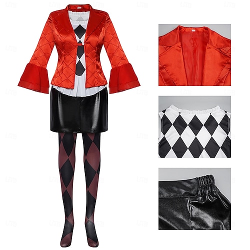  couples joker: folie à deux joker 2 harley quinn joker tenues halloween groupe couples costumes adultes hommes femmes cosplay costume halloween carnaval costumes halloween faciles