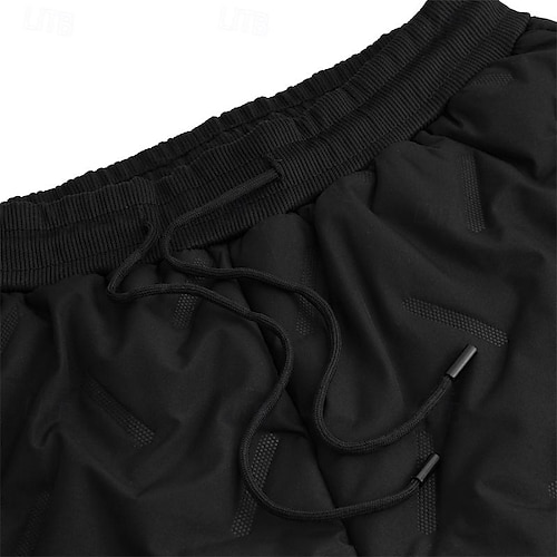  Herren Sherpa Fleecehosen Jogginghose Trainingshose Winterhose Hose Hosen Tasche Kordelzug Elastische Taille Glatt Komfort Atmungsaktiv Outdoor Täglich Ausgehen Modisch Casual / sportlich Schwarz