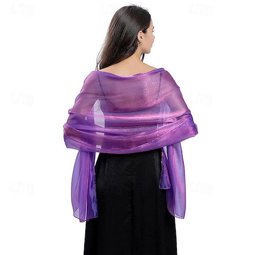 green emerald velvet dress Betsy & Adam Women's Chiffon Shawl, Navy Blue