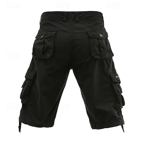  Bărbați Pantaloni scurti tactici Pantaloni scurți cargo Capri Pantaloni Scurți Cargo Pantaloni Scurți Σορτς πεζοπορίας Nasturi Multi Buzunare Simplu Purtabil Lungime gambă În aer liber Zilnic Camping