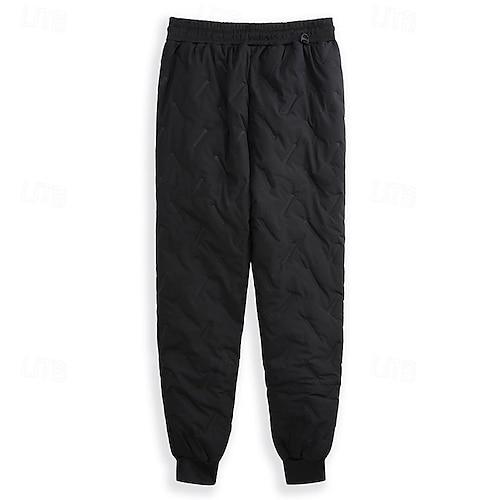  Herren Sherpa Fleecehosen Jogginghose Trainingshose Winterhose Hose Hosen Tasche Kordelzug Elastische Taille Glatt Komfort Atmungsaktiv Outdoor Täglich Ausgehen Modisch Casual / sportlich Schwarz
