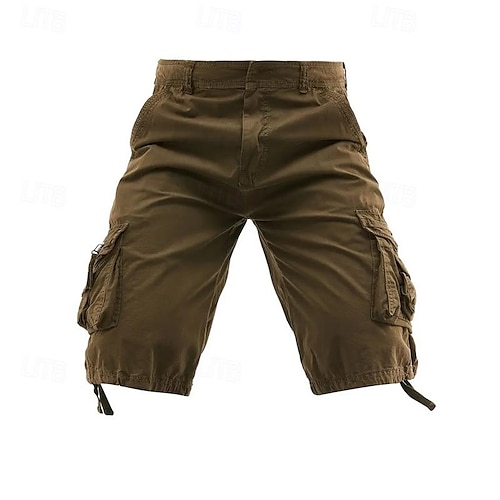  Bărbați Pantaloni scurti tactici Pantaloni scurți cargo Capri Pantaloni Scurți Cargo Pantaloni Scurți Σορτς πεζοπορίας Nasturi Multi Buzunare Simplu Purtabil Lungime gambă În aer liber Zilnic Camping