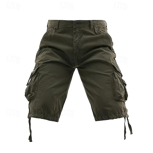  Bărbați Pantaloni scurti tactici Pantaloni scurți cargo Capri Pantaloni Scurți Cargo Pantaloni Scurți Σορτς πεζοπορίας Nasturi Multi Buzunare Simplu Purtabil Lungime gambă În aer liber Zilnic Camping