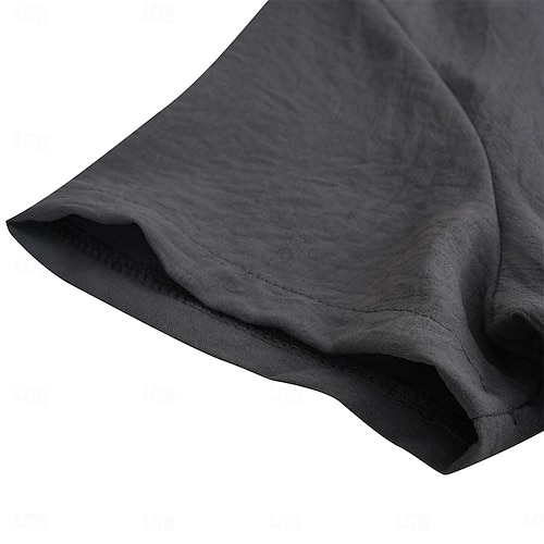  Men's Henley Shirt Tee Top Plain V Neck Street Vacation Short Sleeves Clothing Apparel Fashion Designer Basic