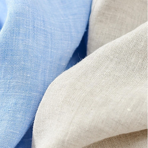  Herre Blazer jakke Bryllup jubileum Fest Sommer Vår Lin Helfarge Enkelt Brystet Enn-knapp Blazer Mørkegrå Svart Navyblå Blå