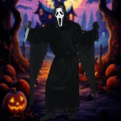 

Scream Death Ghostface Cosplay Costume Mask Kid's Adults' Men's Women's Boys Horror Scary Costume Party Stage Halloween Carnival Mardi Gras Easy Halloween Costumes