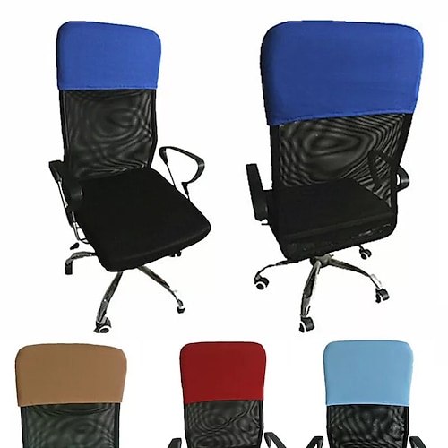 

Stretch Office Chair Headrest Cover Slipcover Elastic Comfy Gaming Chair Head Rest Covers for Neck
