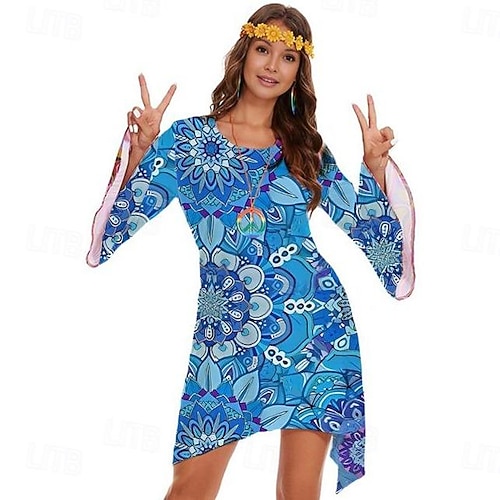 open lace back dress Amazon.com: ATAMET 70's Women Costumes Hippie Dress, 1970s Outfits  Accessories Set, 60s 70s Disco Prom Dress, Carnival Halloween Costumes  (Bright Colors Peace Love, Small) : Clothing, Shoes & Jewelry main image 0
