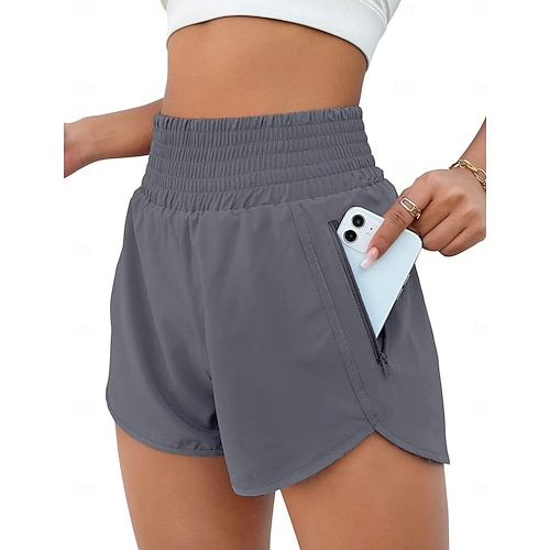 Women's Joggers Gym Shorts Yoga Pants Pocket with Phone Pocket