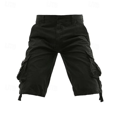  Bărbați Pantaloni scurti tactici Pantaloni scurți cargo Capri Pantaloni Scurți Cargo Pantaloni Scurți Σορτς πεζοπορίας Nasturi Multi Buzunare Simplu Purtabil Lungime gambă În aer liber Zilnic Camping