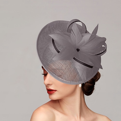 Caprilite Fascinator Mit Schleier & Federn – Hut Für Hochzeit & Pferderennen