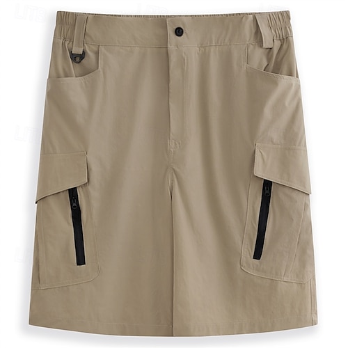  Herr Taktiska shorts Cargo-shorts Ficka med blixtlås Slät Vattentät Andningsfunktion Utomhus Dagligen Utekväll Mode Ledigt Svart Grön