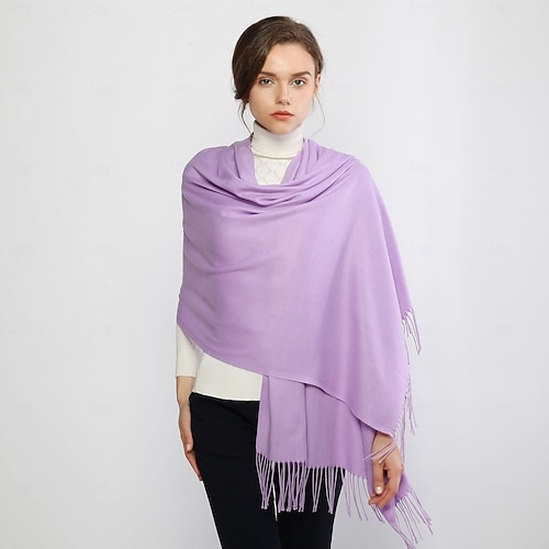 Women's Scarf Pashmina Shawls and Wraps for Evening Dress Bridesmaid Wedding Bridal Winter Warm Long Large Scarves 2026 - R$88.7 Women's Scarf Pashmina Shawls and Wraps for Evening Dress Bridesmaid Wedding Bridal Winter Warm Long Large Scarves 2026 - R$88.7