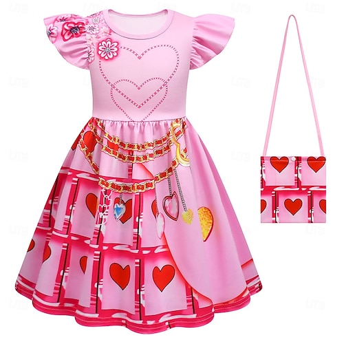  Discendenti L'ascesa del rosso Bambini Bridget Vestito Costume Cosplay Cosplay di film for Ragazze Bambini Giornata universale dell'infanzia Capodanno Mascherata Abbigliamento Quotidiano