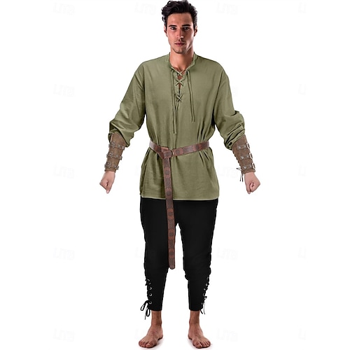  páry retro vintage středověké renesanční oblečení halloween skupina páry kostýmy pirát viking ranger vikingové: valhalla pánské dámské halloween karneval představení larp